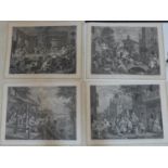 William Hogarth (1697-1764), 'four prints of an election', a set of four original plates from 'the