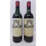 Grand Vin de Leoville, Recolte 1957, Appellation Saint-Julien Controlee, 750ml, 2 bottles