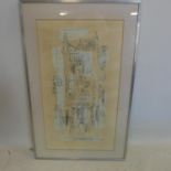 In the manner of John Piper, A Cathedral, lithograph, bearing signature in pencil to lower right,