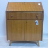 A 20th century teak bureau