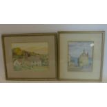 Two early to mid 20th century watercolours, each signed