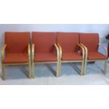 A set of four Hands of Wycombe designer armchairs