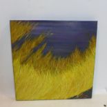 Yvonne Mills-Stanley, 'Grass Travels I', oil on linen, 61 x 61cm