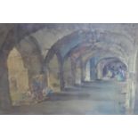 A large framed and glazed colour print by Russell Flint, in pencil bottom right 713/850