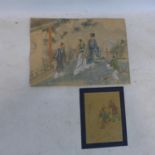 Two 19th century Chinese watercolours