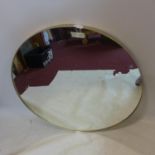 A large contemporary circular gilt mirror, Diameter 91cm