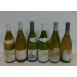 A mixed collection of 6 bottles of wine, to include 1988 Clos Reissier Pouilly-Fuisse; 1995 Mercurey