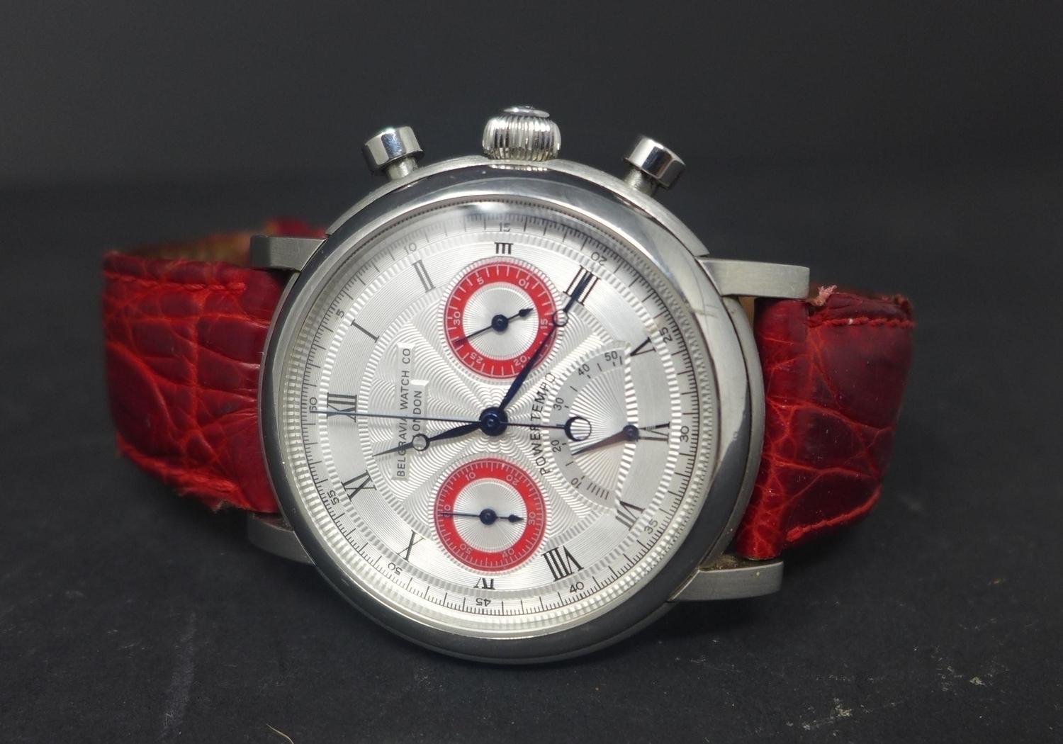 A Belgravia Watch Co. limited edition gentleman's Power Tempo chronograph wristwatch, reference