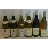 A mixed collection of six bottles of wine, to include 1989 and 1990 Bourgogne Hautes Cotes de Nuits,