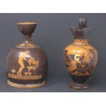 Two ancient Greek style terracotta jugs