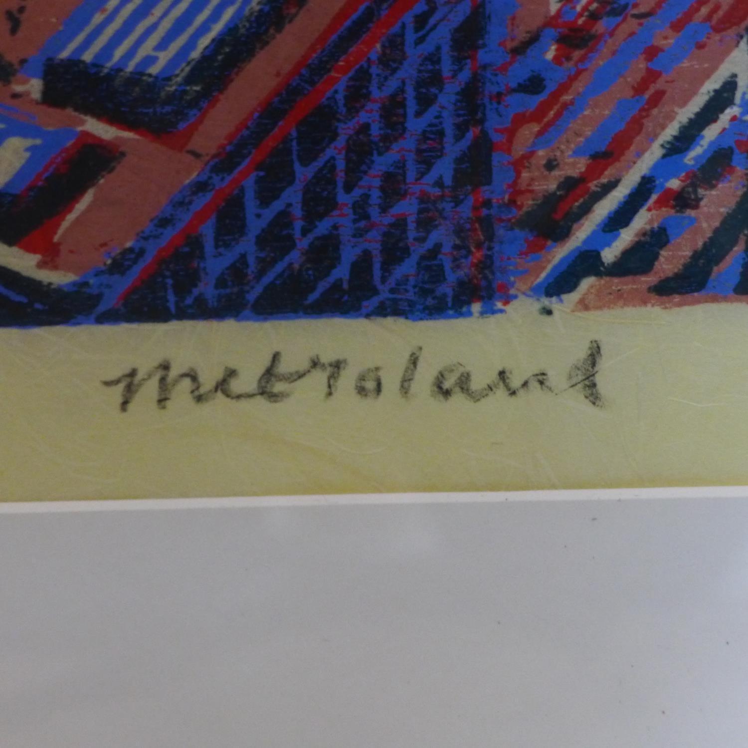 Andrew Mockett, 'metroland', limited edition 2/30 wood block print, signed and dated 28/3/2011, 76 x - Image 4 of 5