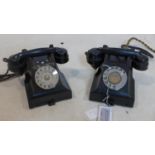 Two vintage Bakelite telephones