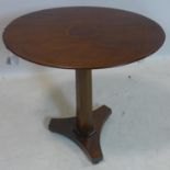 A 19th century mahogany tilt top table, H.72 W.72 D.50cm