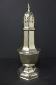 A large early 20th century silver sugar sifter, 7oz, H.22cm