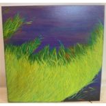 Yvonne Mills-Stanley (Contemporary artist), 'Grass Travels II', oil on linen, 61 x 61cm