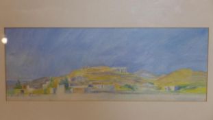 L. Hicko, A landscape scene of Paros, Greece, gouache, signed and dated '85, framed and glazed, 12 x