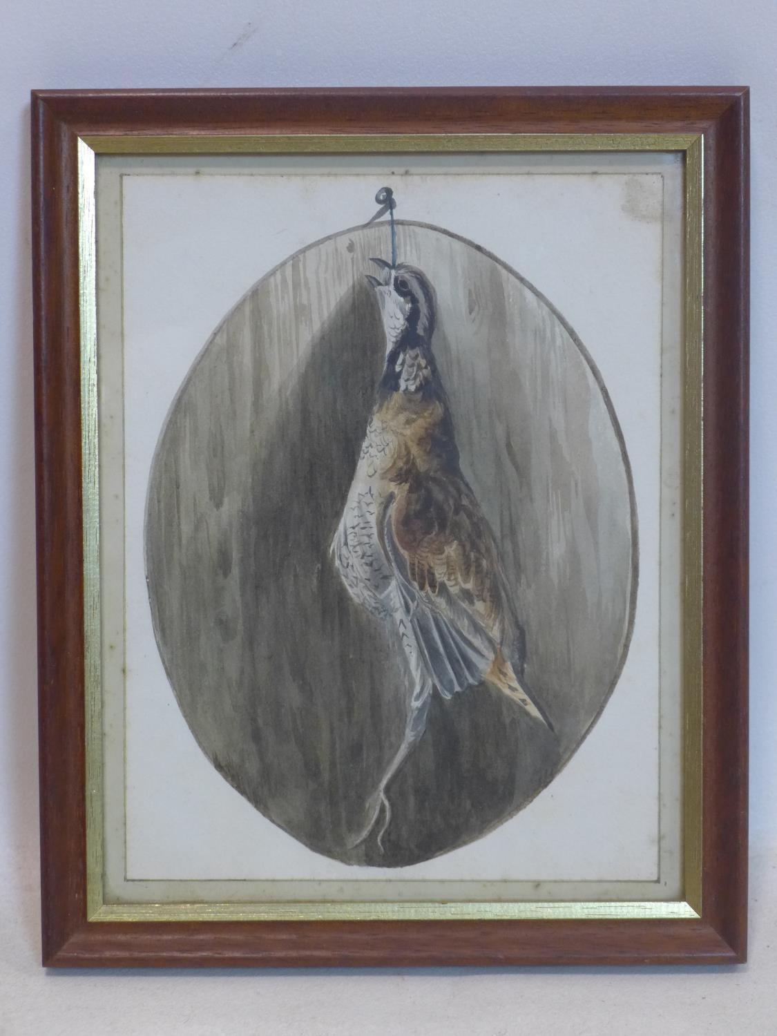 A pencil and watercolour drawing of a hanging game bird - Image 2 of 2