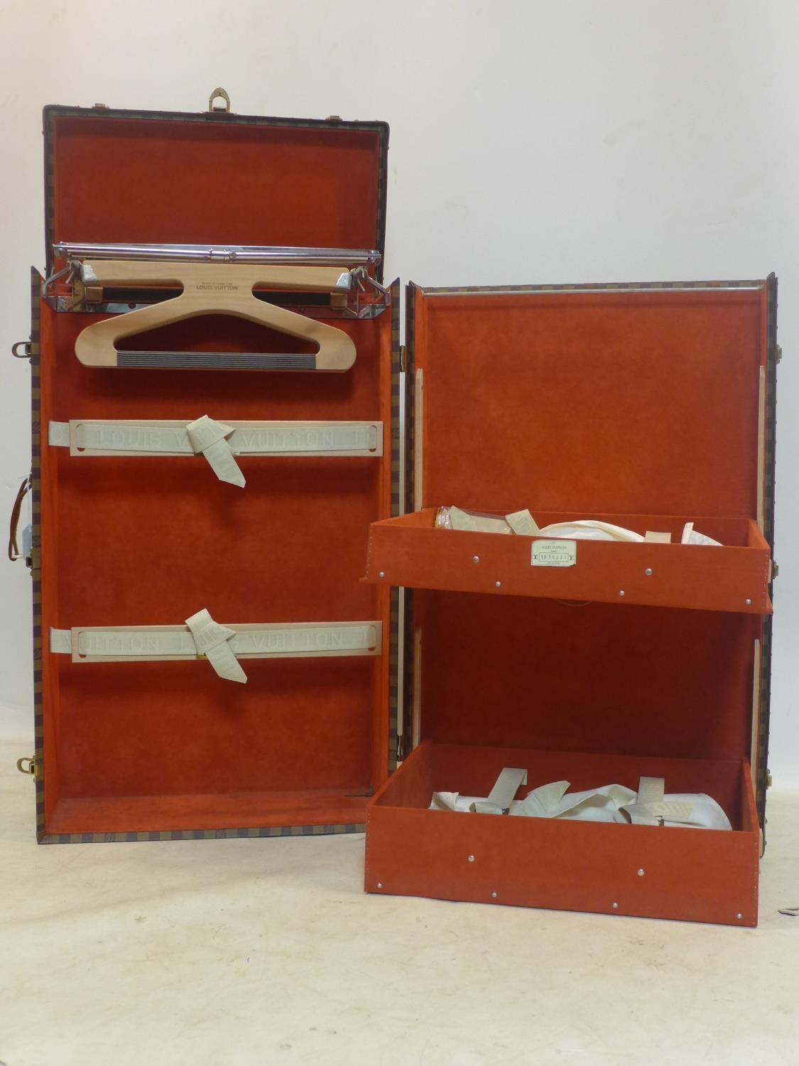 A Louis Vuitton travelling wardrobe, H.92 W.55 D.30cm - Image 3 of 11