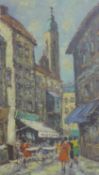 Hendrik Cornelis Kranenburg (1871-1948), 'Rue du Chevalier de la Barre, Montmartre, Paris', oil on