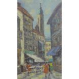 Hendrik Cornelis Kranenburg (1871-1948), 'Rue du Chevalier de la Barre, Montmartre, Paris', oil on