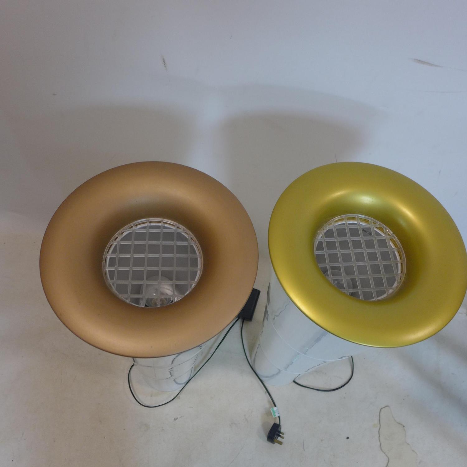 A pair of contemporary uplighting lamps, H.79cm - Image 2 of 2