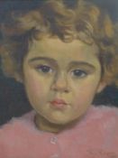 Yvonne Reper (1908-1964), Portrait of a young girl, oil on panel, signed and dated 1935 to lower