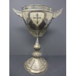 A Victorian silver trophy for Cambridge University Athletics Sports 'Three Miles Race 1869', by