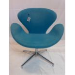 An Arne Jacobsen style swan chair