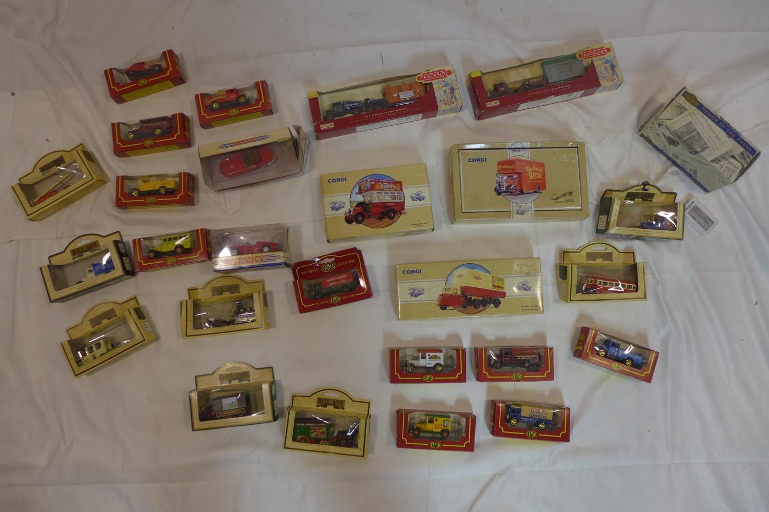 A collection of 20 vintage die cast toy cars, to include Dinky, Corgi and Days Gone examples, in