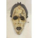 An African Tribal mask, from the Douala people of Cameroon, H.45 W.22cm