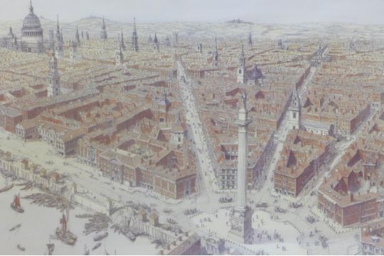 Paul Draper (British, b. 1947), a print of 'Wren's London', after ...