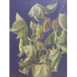 Francis Arthur Brodribb (British, 1881-1962), Still life of plants in a pot, oil on panel,