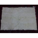 An animal hide rug, 180 x 120cm