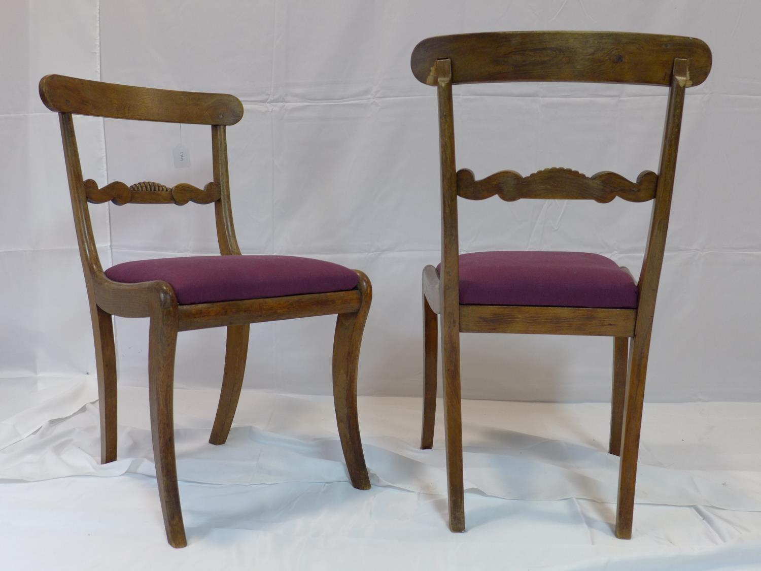 A set of 5 Regency mahogany dining chair - Image 4 of 4