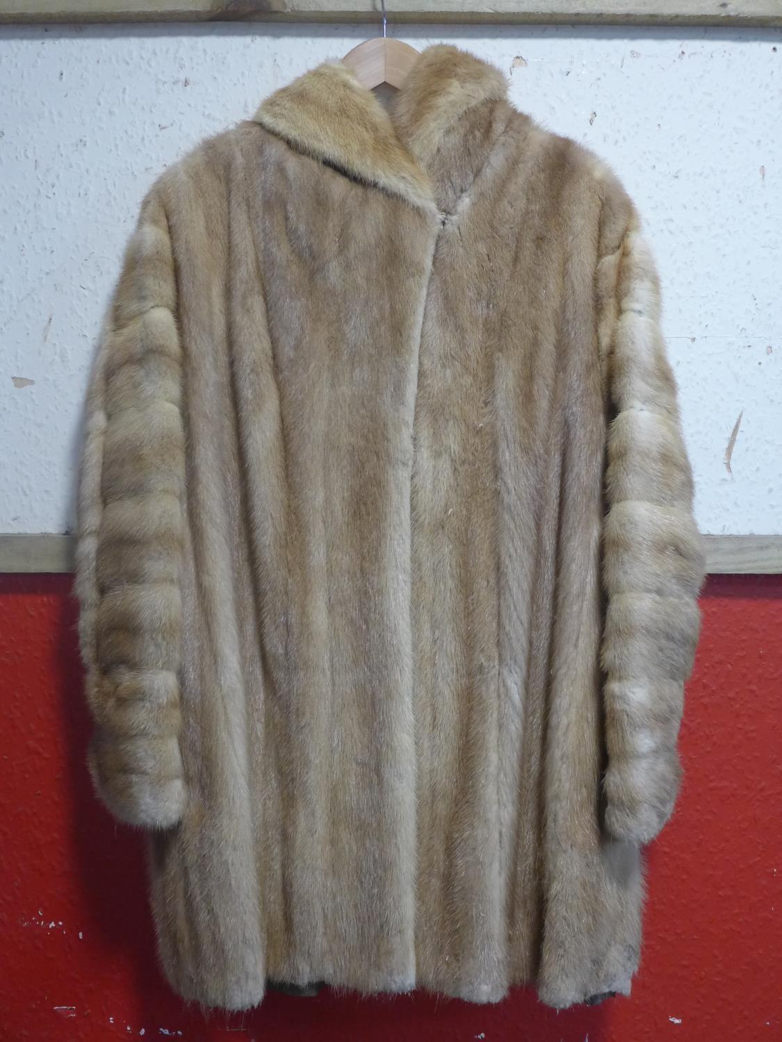 Two vintage fur jackets together with a faux cheetah fur jacket - Image 2 of 7