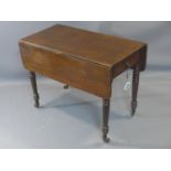 A 19th century mahogany Pembroke table