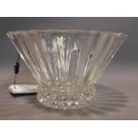 A Rosenthal Blossom crystal vase, marked to base, H.15 Diameter 25cm