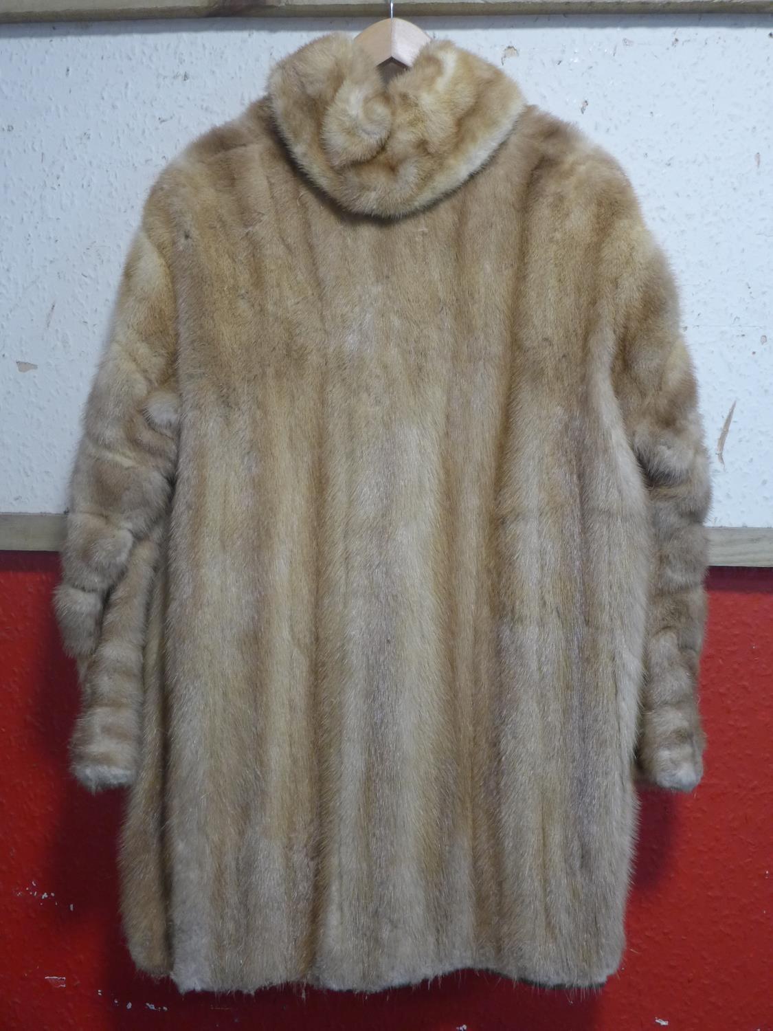 Two vintage fur jackets together with a faux cheetah fur jacket - Image 3 of 7