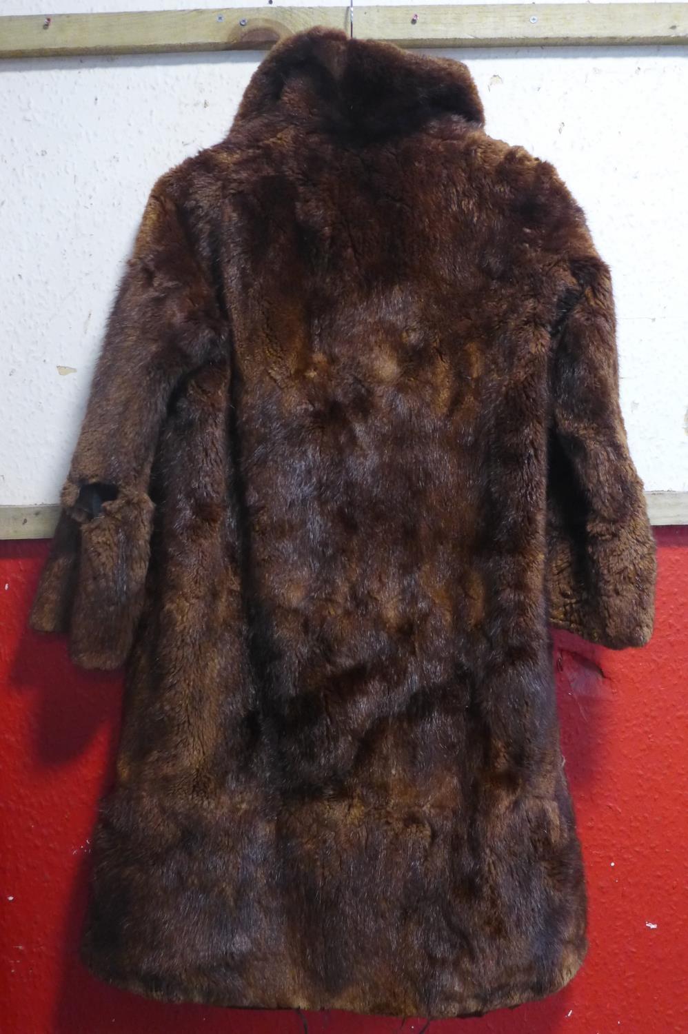 Two vintage fur jackets together with a faux cheetah fur jacket - Image 7 of 7
