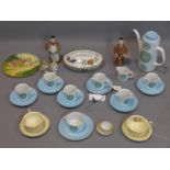 A mixed collection of porcelain and ceramics, to include a J&G Meakin 'Aztec' coffee set, to include