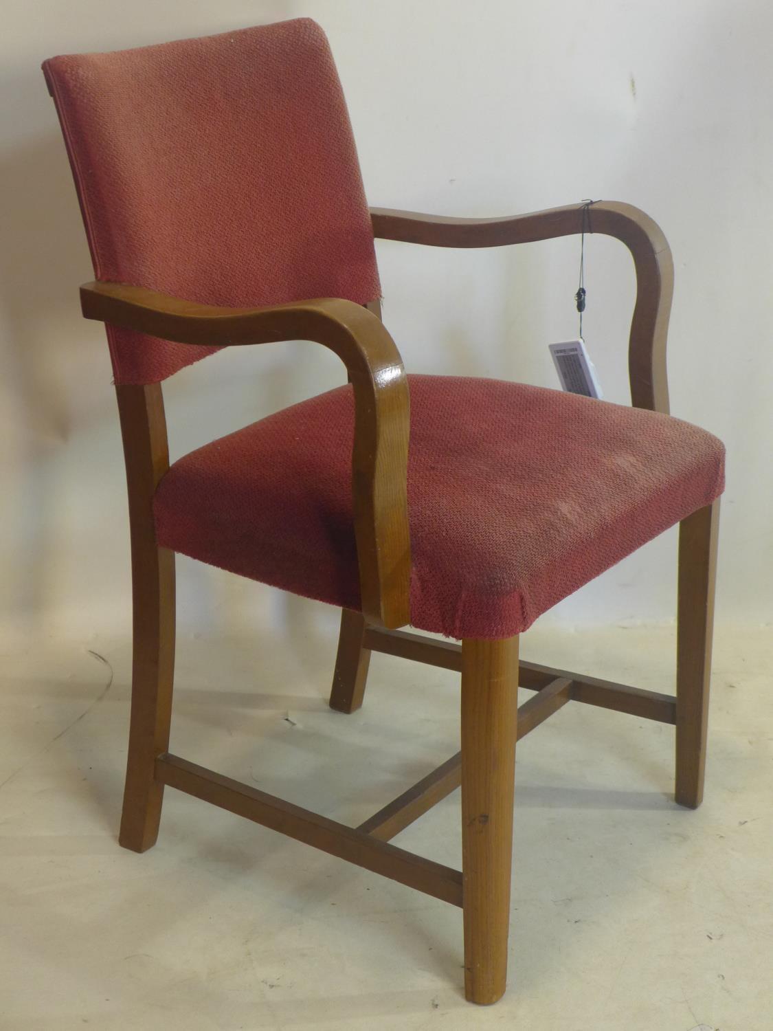 A vintage oak armchair by Verco - Image 2 of 5