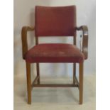 A vintage oak armchair by Verco