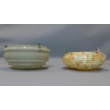 Two 1950's/1960's glass lamp shades