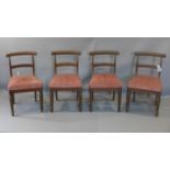 A set of four 19th century mahogany dining chairs in the manner of Gillows