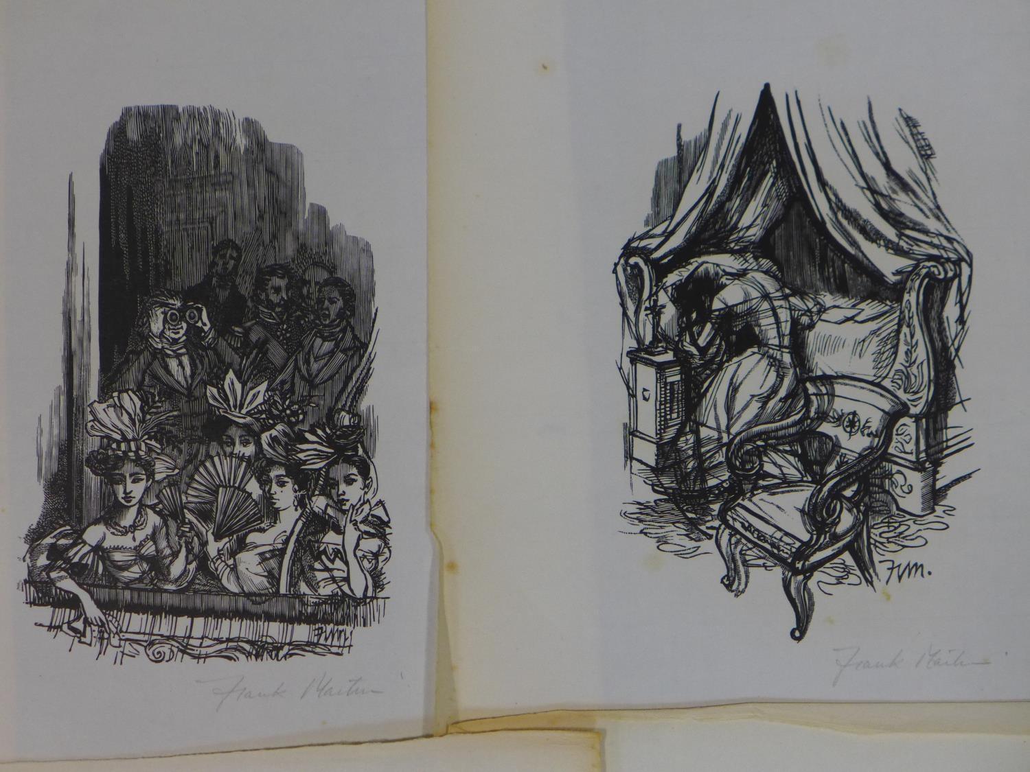 Wood Engravings by Frank Martin for Stendhal's 'Scarlet and Black', a series of 13 engravings - Image 3 of 7