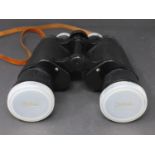 A cased pair of Octia 10 x 50 binoculars, no.12652, H.19cm