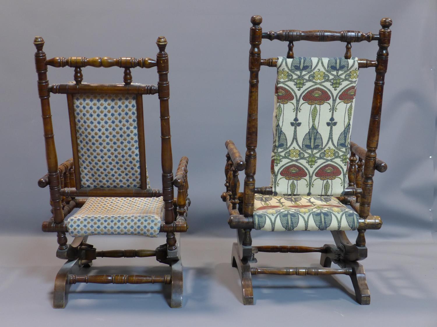 A near pair of child's rocking chairs - Image 4 of 5