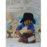 A Paddington Bear print, 'Paddington Station', limited edition print, signed and numbered 17/100