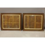 Two antique maps of Dorset and Suffolk, in glazed oak frames, 37 x 48cm