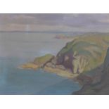 A. Greig (Mid 20th century school), Seascape, oil on canvas, signed and dated 1950 to lower right,